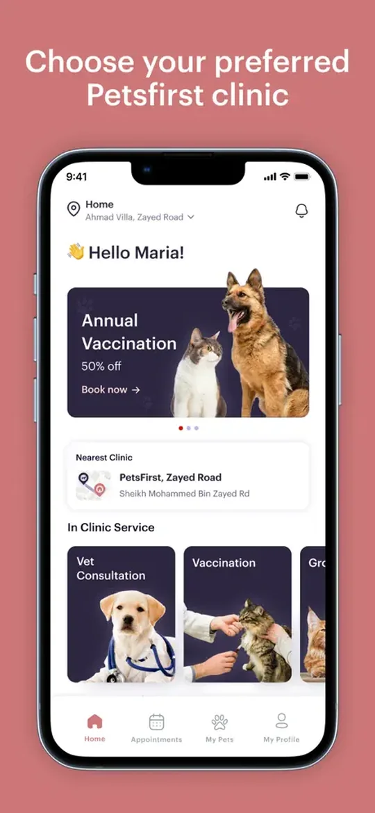 PetsFirst screen 1